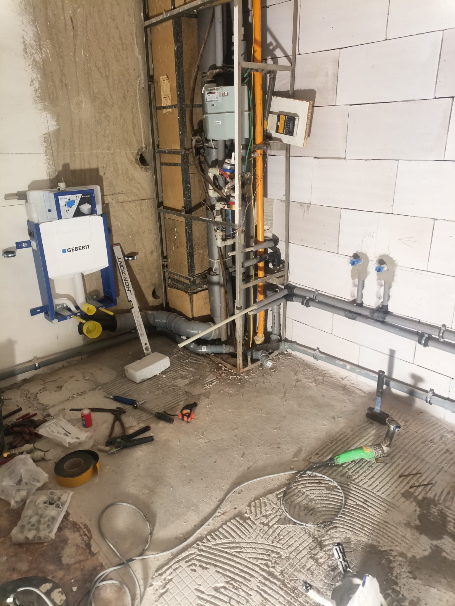 Rekonstrukce koupelen a rozvodů